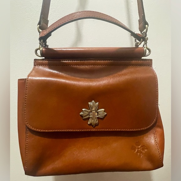 Patricia Nash Tan Leather Crossbody Bag - Picture 2 of 13